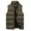 Gilets pour hommes Hommes Automne et hiver Mode Couleur unie Down Coton Zipper Vest à la mode Casual Confortable Léger Chaleco Hombre