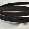 10st 5mm 10mm svart grosgrainband täckt vanliga metallpannband med sammet bakfodrad trådhårband DIY Hårtillbehör191m