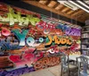 Duvar Kağıtları Özel 3D duvar kağıdı Avrupa tarzı tuğla duvar grafiti kültürü papel parede ev dekorasyon