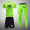 T-shirts pour hommes Chemise de compression de super-héros Hommes Rashguard Fitness Manches courtes Running Man Gym T Sportswear Collants 230920