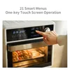 15L 1200W Akıllı Hava Fritöz Fırın Kek Pişirme Tavası Tost Makinesi Teş Takvimi Rotisserie Dehidrator Dijital Dokunmatik Ekran Mikro Dalga Fırını