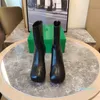 Designer projeta botas britânicas de salto fino plataforma impermeável botas elevadas sapatos da moda