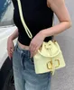 Nuevo bolso de diseñador de lujo para mujer, bolso tipo cubo con cordón de gran capacidad de Metal de Color sólido, bolso bandolera a la moda, bolso cruzado