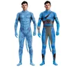 Catsuit Costumes Le modèle de films impression 3D body Sexy unisexe à manches longues avec queue Cosplay nouvelle combinaison Costume de fête Gay Catsuit pour hommes