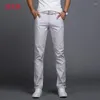 Herrbyxor 2023 Spring Autumn Casual Men Cotton Slim Fit Chinos Fashion Trousers Mane Brand Clothing Plus Size 9 Color