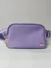 Lulu Everywhere Fleece 가슴 벨트 가방 요가 스포츠 Lululemens 여성 여성 Lulul Travel Fanny Pack 휴대용 방수 허리 나무 가방 도매 지갑