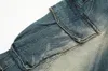 Washed Baggy Jeans Pants Unisex Straight Casual Denim Trousers