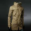 Men's Trench Coats 2021 England style High collar jacket trench men army green Business casual slim Windbreaker for men coat jacket M-XXXL J230920