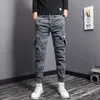 Men's Jeans Light Luxury Camouflage Outdoors Sports Jeans Wear-proof Harem Style Cargo Pants Army Fans Slim-fit Trendy Casual Pants; 230920