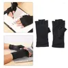 Wrist Support 1 Pair Compression Glove Half Finger Elastic Joint Pain Relief Sports Gloves For Driving Cycling Unisex