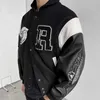 Kurtki męskie haftowane kurtki baseballowe Kurtki baseballowe swobodna obrońca kurtka odzieży wierzchnia mężczyźni kobiety Hip Hop Streetwear MG220228 x0920