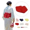 Belts Japanese Style Kimono Obi Corset Yukata Belt Classic Geisha Kimonos Waist Dressing Bow Tie Setting Dress Waistband