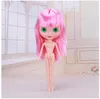 Dockor 30 cm fogade BJD -dockor för tjej Blyth Doll Color Hair Diy Makeup Nude Doll Dress Up Toys For Girls Kids Gifts 230920