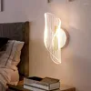 Lampa ścienna LED LOGUSUS Złote Nordic Acryl do sypialni nocny korytarz salon balkon lampy dekoracyjne lampy dekoracyjne