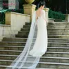 Women's Cape YouLaPan G19 Luxurious Diamond Top Cape Bridal Shawl Cathedral Length Tulle Long Veil Jacket Cape for Summer Evening Capes L230920