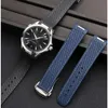 Ersatz für Omega-Armband: Omega Seahorse 300 Olympic Ocean Universe, Silikonkautschuk-Uhrenkette, 20 mm