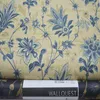 Wallpapers Retro American Country Wallpaper Non Woven Bedroom Wall Covering Pastoral Vintage Floral Murals Living Room