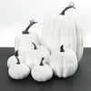 Autres fournitures de fête d'événement 7pcs récolte d'automne citrouilles artificielles grande fausse simulation citrouille Thanksgiving décorations d'automne réalistes pour la maison 230919