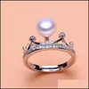 Schmuckfassungen Shinypearl Ringfassung Zirkon Massivsilber 925 Ringe Perlenmontage Rohling Diy Geschenk 8 Stile Drop Lieferung Dhgarden Otzsc