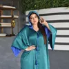ملابس عرقية دبي العربية المسلمة أبايا فستان للنساء السقوط مغربي كوبر رداء تركي الإسلامي الجالابيا