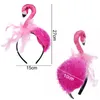 ملحقات أزياء مضحكة الوردي Flamingo Hair Hoop Cosplay Partn