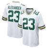 Custom Men Men Młodzież Młodzież miłość Jaire Alexander Football Jersey David Bakhtiari Aaron Rodgers Jones Darnell Savage Christian Watson Dillon Romeo Doubs Innis Gaines