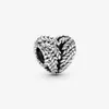 100% 925 Sterling Silver Grains Heart Charms Fit Original European Charm Bracelet Fashion Women Jewelry Accessories251G