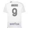 23 24 GIROUD PULISIC Maillots de football pour adultes 2023 2024 REBIC THEO REIJNDERS KESSIE DE KETELAERE RAFA Chemises de football joueur hommes kit enfants Uniformi MILANS