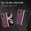 For Samsung Galaxy Z Flip 5 Fold 5 Heavy Duty Cases Shockproof Anti-drop Belt Clip Kickstand Protective Cover Case