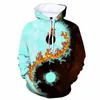 Hoodies masculinos masculino impressão 3d tai gráfico homens mulheres moda casual oversized moletom com capuz harajuku streetwear topos