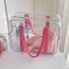 Cosmetic Bags Travel PVC For Women Transparent Clear Zipper Makeup Bath Wash Bag Make Up Tote Handbags Case