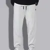 Herrbyxor mysiga och snygga herrens avslappnade fleece -byxor jogger för sportsalounge Navy Blue/Black/Dark Grey/Light Grey