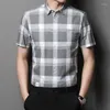 Men's Casual Shirts Cotton Thin Short Sleeve 2023 Summer Arrivals Smart Classic Plaid Button Up Shirt