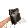 حقيبة 5A مصمم 22 BBAG الرباط مصغرة حقيبة تسوق Crossbody حقيبة حقيبة اليد حقيبة اليد حقيبة الكتف سلسلة الكتف الكلاسيكية مبطن