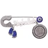 Pins Brooches Islam Muslim Quran Pendant Turkish Blue Baby Pin272R