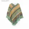 Dames Cape WeHello-mouwen sjaal voor dames Boheemse Poncho Capes Acrylvezels Mantel Herfst en Winter Toerisme Dame Nieuw L230920