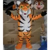 Performance Tiger Mascot Costume High Quality Halloween Christmas Fancy Party Dress Cartoon Character Outfit Suit Carnival Unisex Adults Outfit