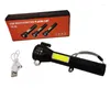 Flashlights Torches Rechargeable LED With Hammer Multi-functional Emergency Torch Belt Cutter