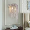 Lampada da parete Moderna catena di lusso Lampada da specchio a LED Sconce Lights Bagno Soggiorno Camera da letto per l'illuminazione domestica Deco