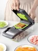 Fruit Vegetable Tools Onlycook 7 in 1 Multifunctional Slicer Cutter Potato Chopper Carrot Grater Not Easy To Scratch Hands 230919