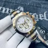 Mens Watch Designer يشاهد الرجال حركة ميكانيكية أوتوماتيكية للسيراميك مع صندوق مصمم مقاوم للماء 904L حزام من الفولاذ المقاوم للصدأ