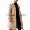 Men's Trench Coats Men's windbreaker coat long lapel collar coat single breasted coat Overcoat Long Jacket Cardigan Outwear Trench Wool Coat Formal J230920