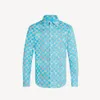 Damier Patroon Klassieke Shirt Heren Designer Shirts Merk Kleding Mannen Lange Mouw Overhemd Hip Hop Stijl Hoge Kwaliteit Katoen SHI223E