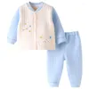 Kleidung Sets 2 Stück Frühling Herbst Geboren Junge Kleidung Mädchen Boutique Outfits Set Cartoon Nette Warme Weiche Baby Tops Hosen kinder BC1992-1