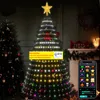 App-bediening Smart Christmas Strings Lights 400 STKS RGBIC Droomkleur veranderend met muzieksynchronisatie DIY Twinkle Fairy Lichtslingers voor 2.1M1.8M LL