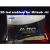 5d LED Auto badges 12 V Styling Sticker Signaal Badge Wit Rood Blauw Auto Accessoires Maat 76x87mm285E