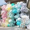 Parti Dekorasyonu 60 PCS 5inch Macaron Lateks Balonlar Pastel Şeker Balon Bebek Duş Doğum Günü Dekorasyonları Noel Düğün Hava Globos 230920
