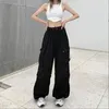 Pantaloni da donna Capris Y2K Donna Streetwear Techwear Cargo Coreano Harajuku Baggy Pantaloni da paracadute per uomo Pantaloni sportivi Pantaloni larghi Pantaloni da jogging Pantaloni Abbigliamento 230920