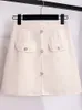 Zweiteiliges Kleid Herbst Französisch Duft Set für Damen Outfit koreanische Schleife Kragen Flare Ärmel Patchwork TopsMiniröcke Sets Anzug 230920