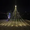 Christmas Decorations USB fivepointed star lamp string 2M waterfall courtyard outdoor camping garden hanging tree led 230919